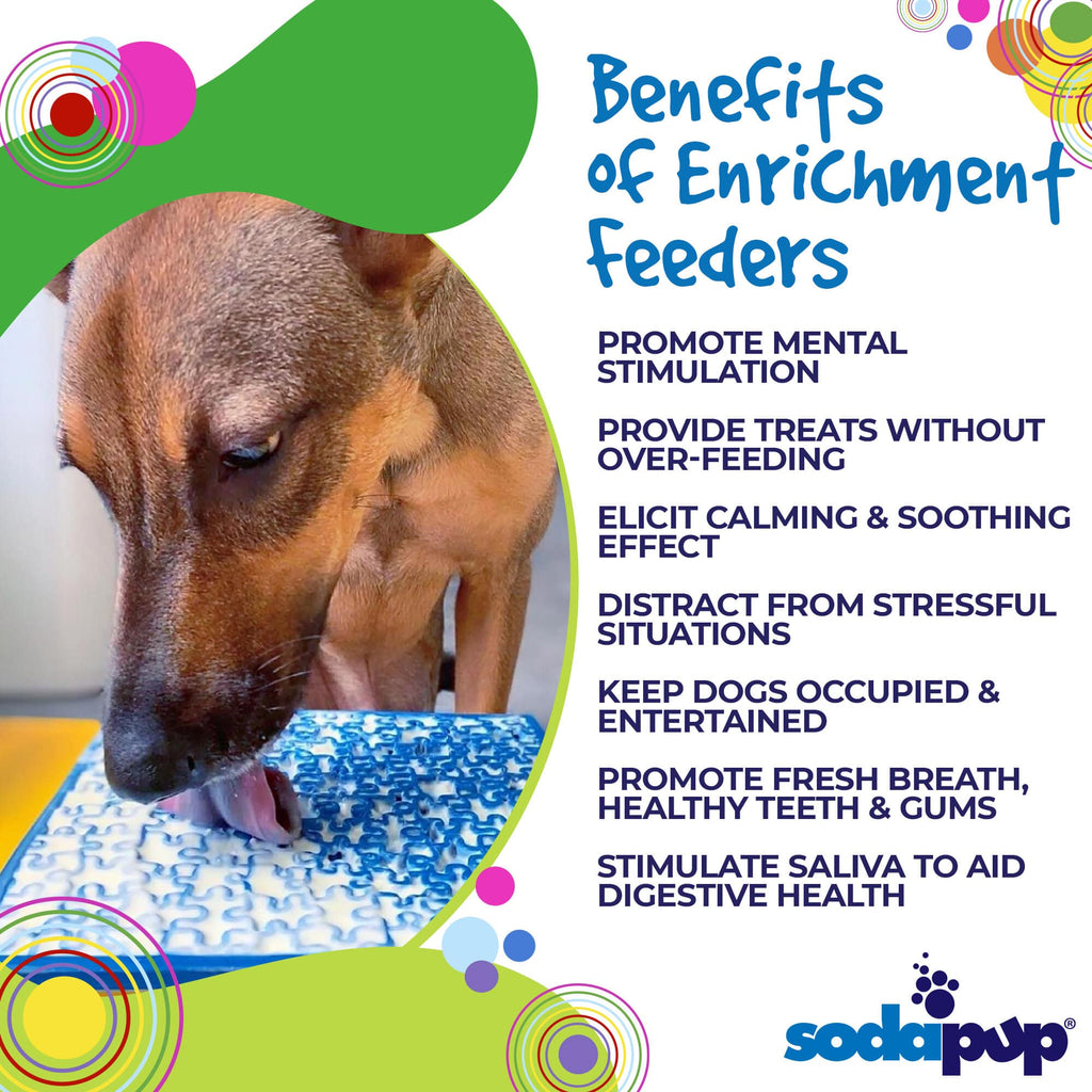 SodaPup Jigsaw Puzzle Lick Mat for Dogs & Cats