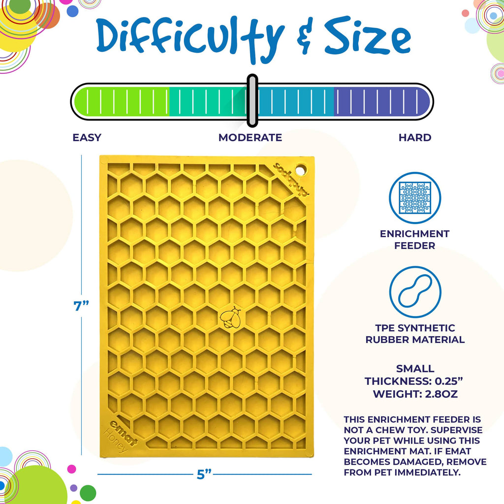 SodaPup Honeycomb Lick Mat for Dogs & Cats