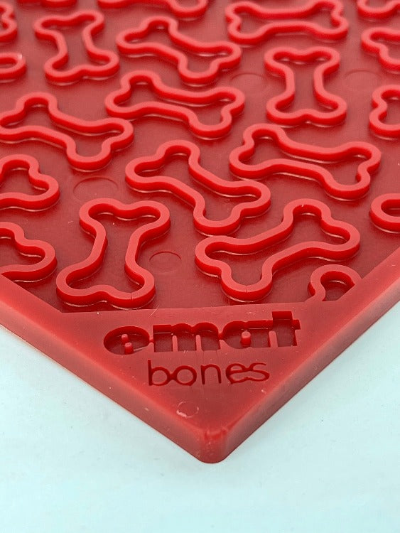 SodaPup Bones Lick Mat for Dogs & Cats