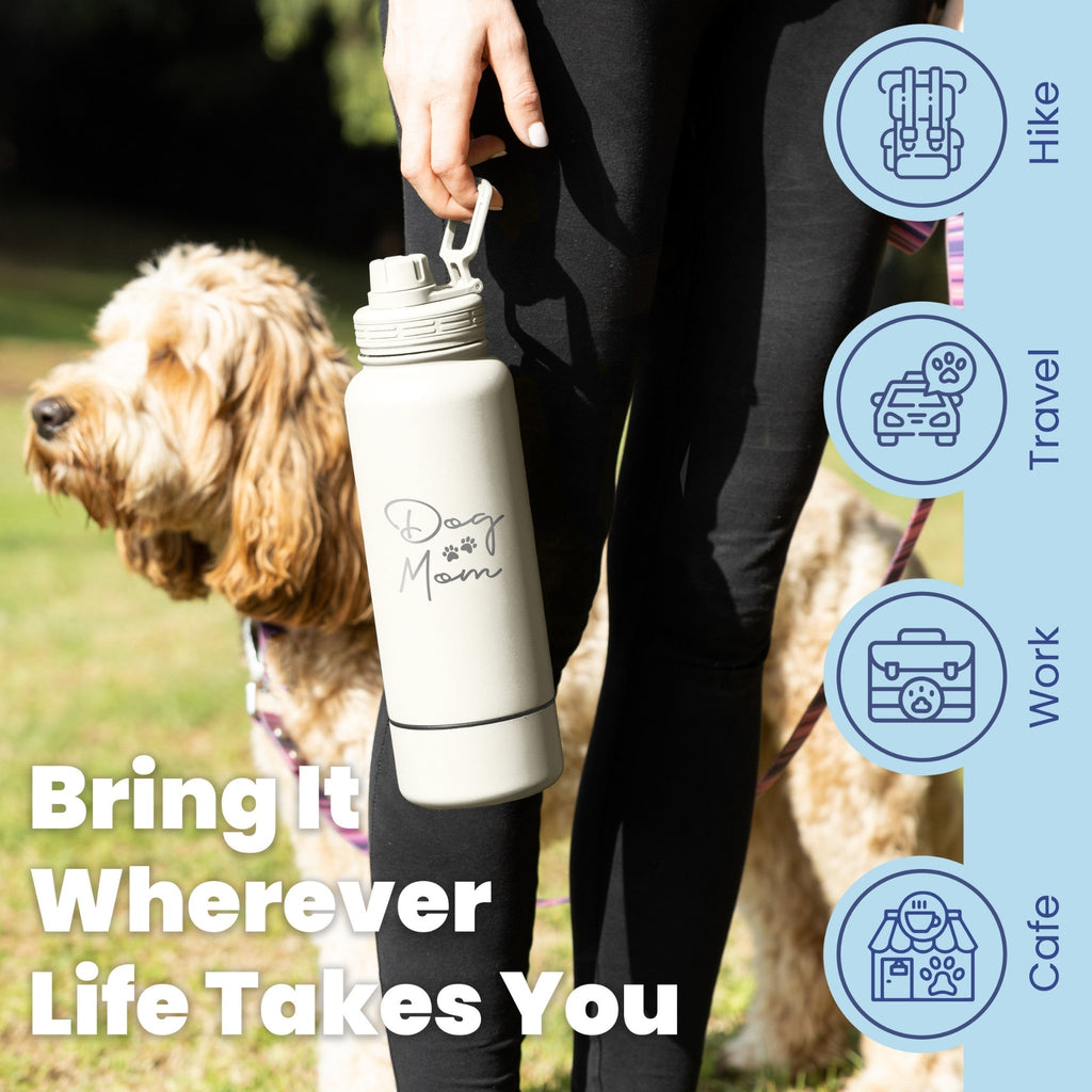 Rubyloo Dog & Human Water Bottle with Detachable Bowl