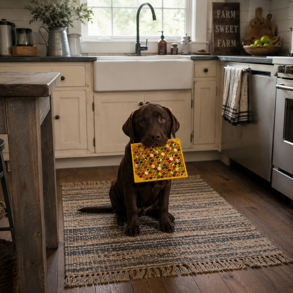 SodaPup Honeycomb Lick Mat for Dogs & Cats