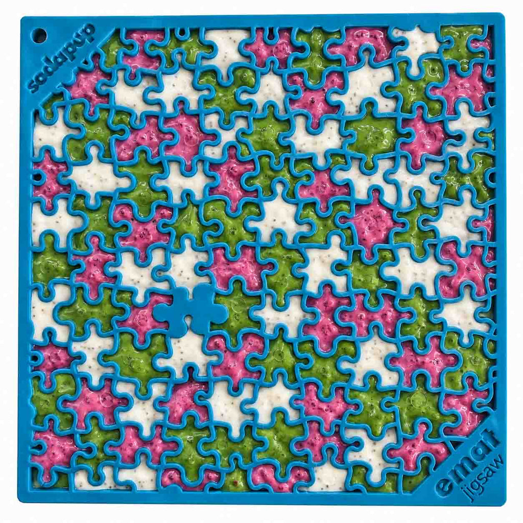 SodaPup Jigsaw Puzzle Lick Mat for Dogs & Cats