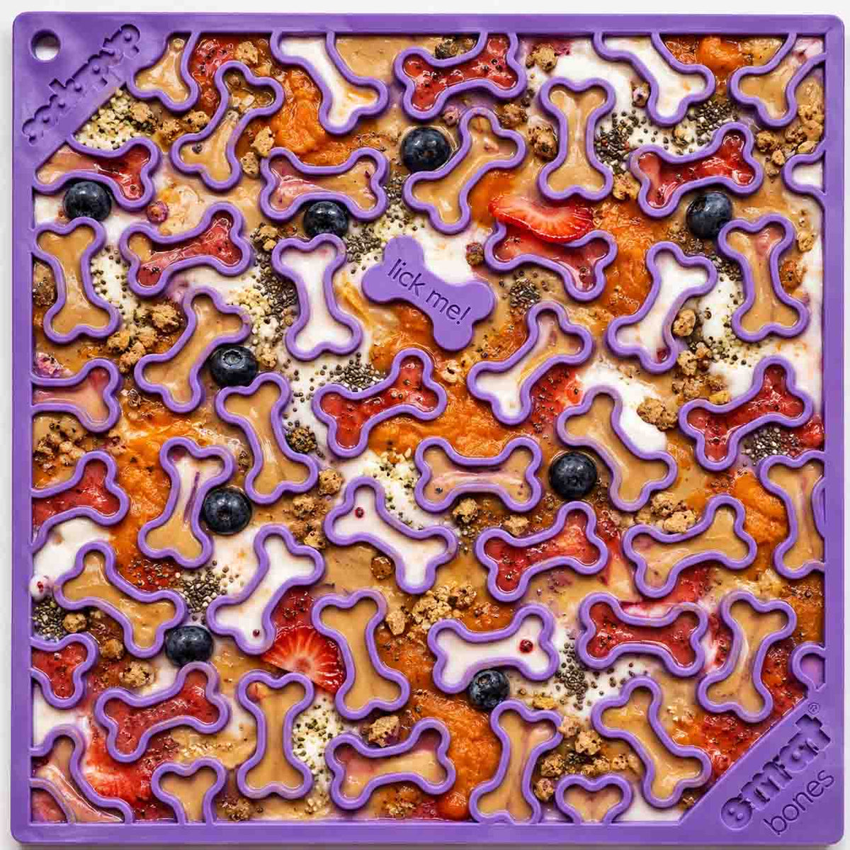 SodaPup Bones Lick Mat for Dogs & Cats