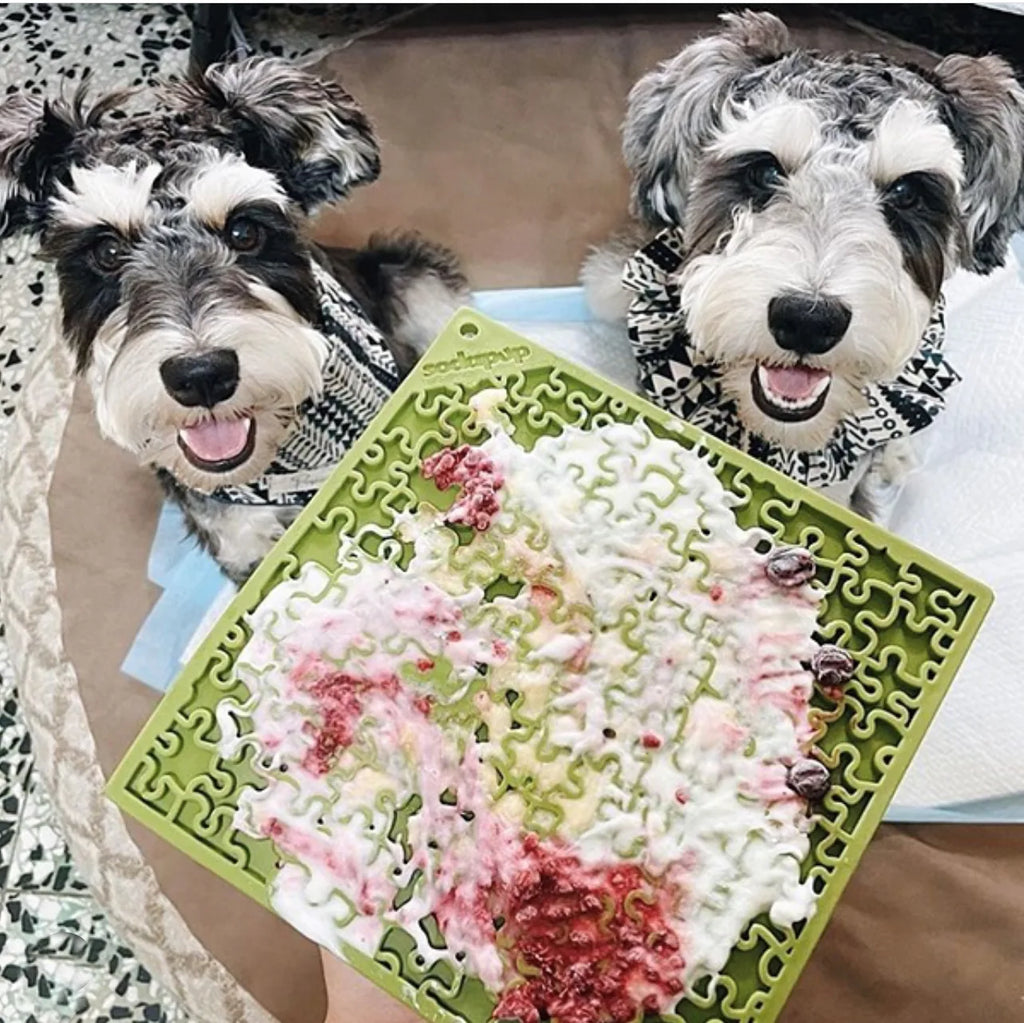 SodaPup Jigsaw Puzzle Lick Mat for Dogs & Cats