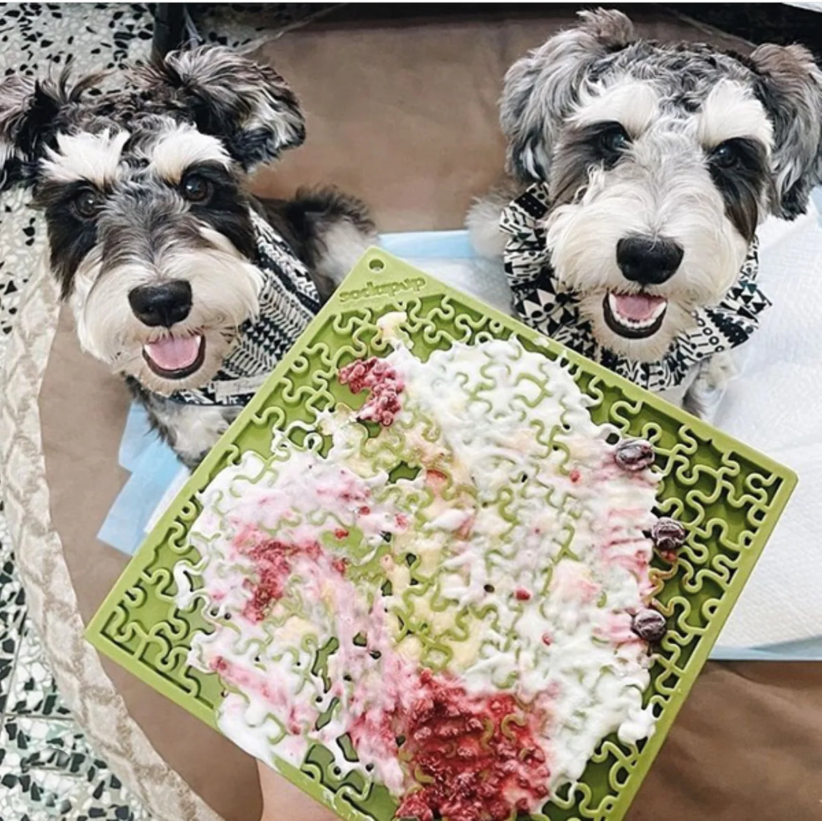 SodaPup Jigsaw Puzzle Lick Mat for Dogs & Cats